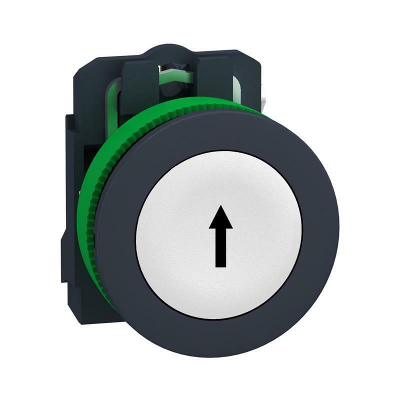 Кнопка біла урівень пластик 1НЗ