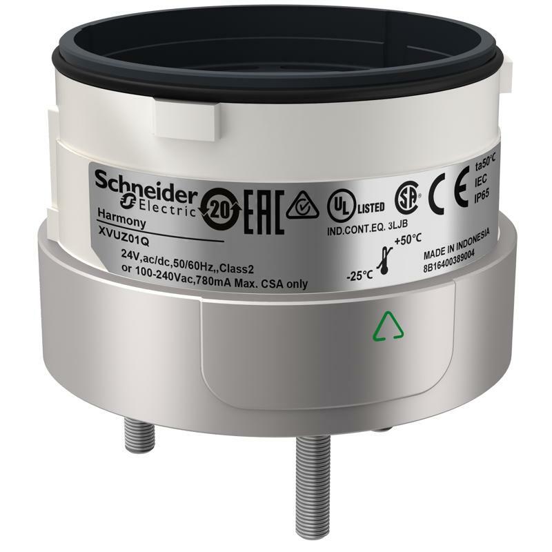 Harmony XVU, кріпильний блок для модульних світлових колон, сріблястий, 60 ММ, 3 контакти безпосереднього монтажу