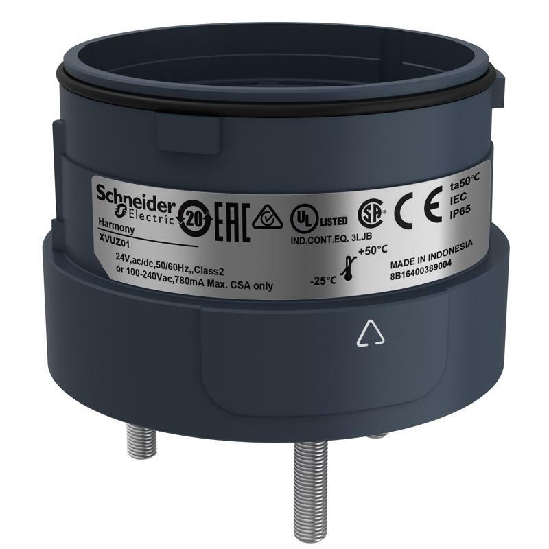 Harmony XVU, крепильныйблок для модульных светных колон, черный, 60 ММ, 3 контакты непосредственного монтажа