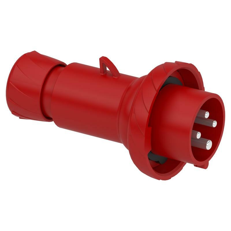 Каб. вилка, швид.16а 3P+E IP67 380В