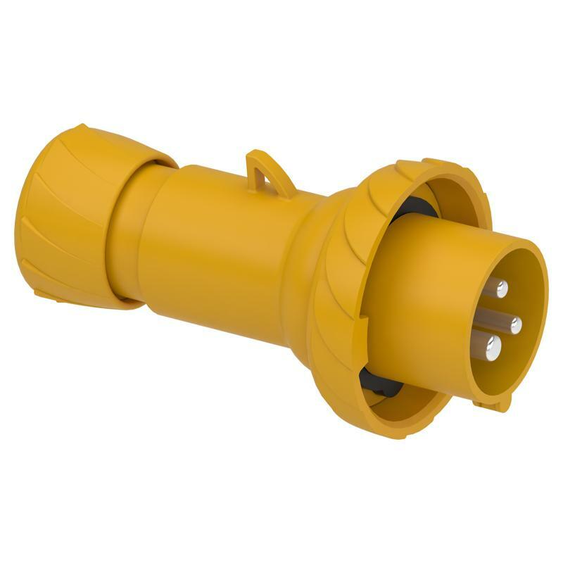 Каб.вил.шз.16a 2P+Pe 100-130в IP67