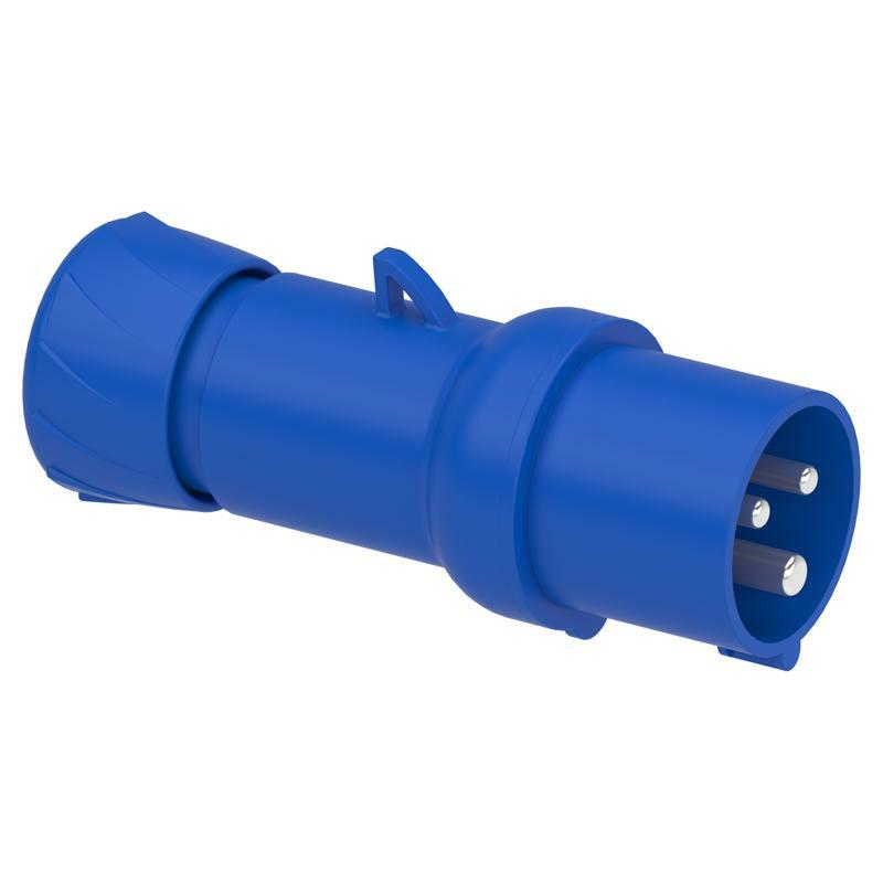 Каб. вилка, гвинт 16А 3P+E IP44 380В