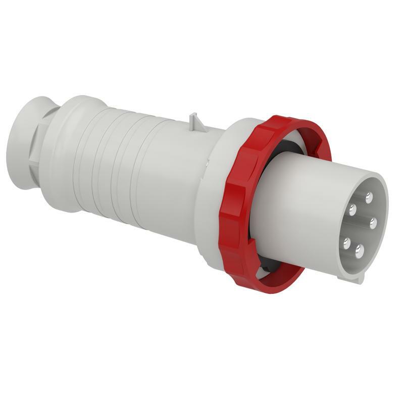 Каб. вилка, винт 63А 3P+N+E IP67 380В