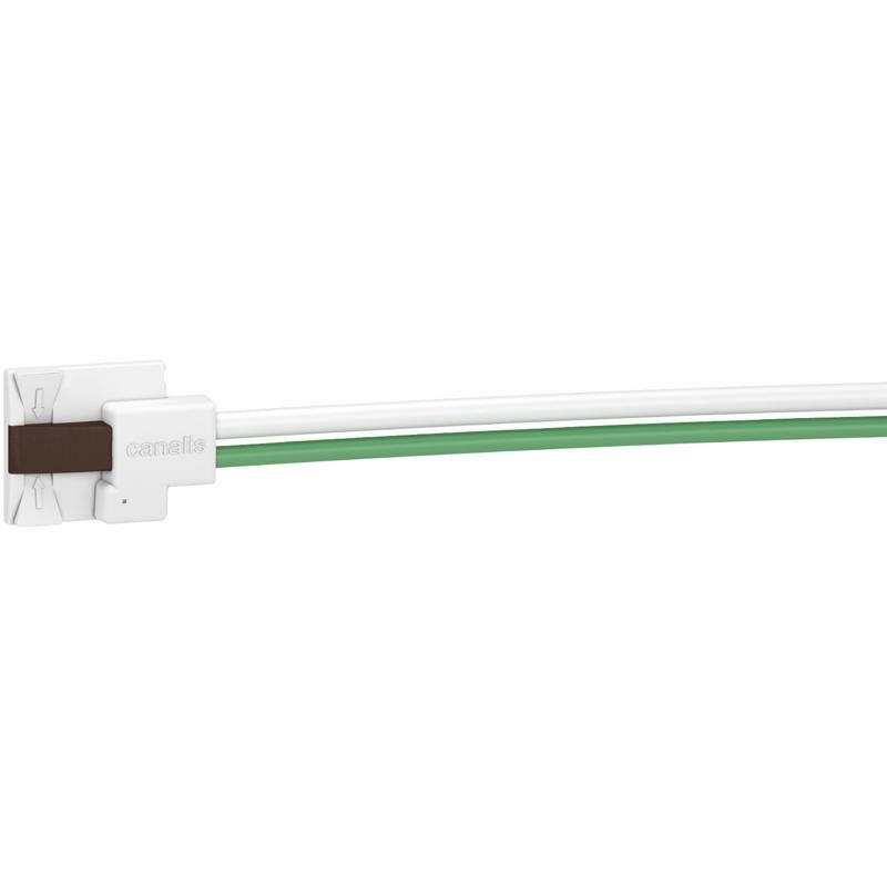 Tap off unit, Canalis KB, 16A, L3+N+Pe, direct connection, pre wired, 1m length, compatible Dali/Lnx protocol, brown