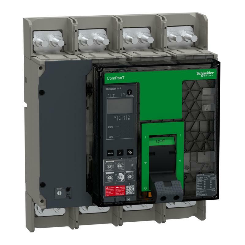 Circuit breaker, ComPacT Ns1000H, 70kA at 415Vac, 4P, fixed, manually operated, MicroLogic 5.0E control unit, 1000A