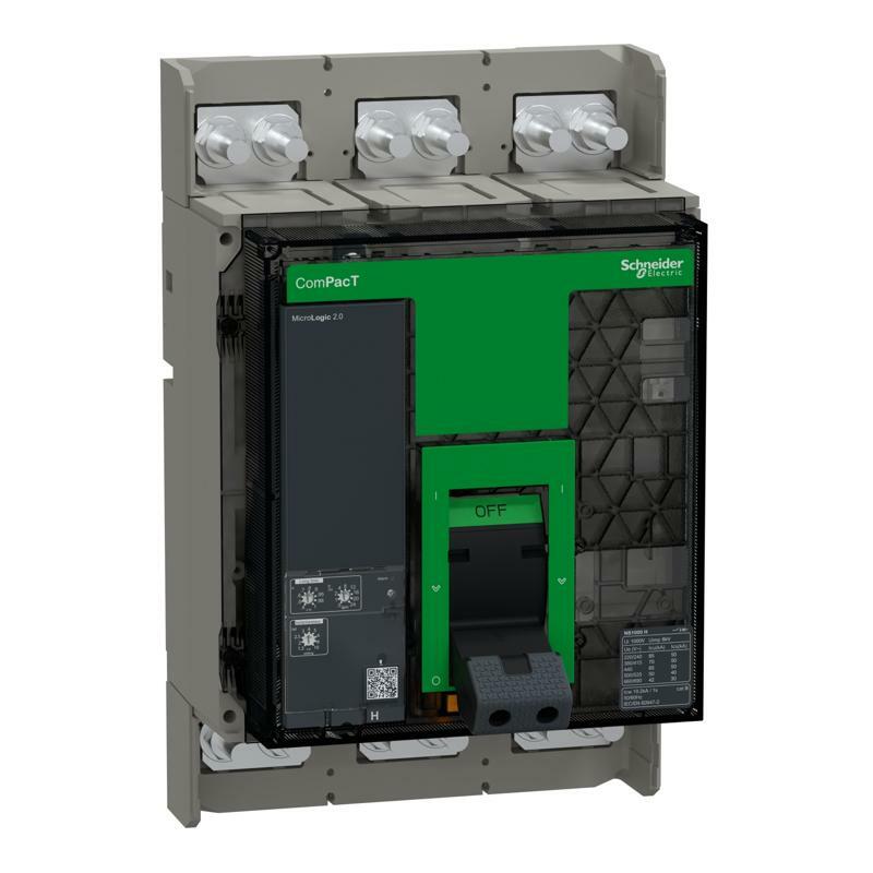 Circuit breaker, ComPacT Ns1000H, 70kA at 415Vac, 3P, fixed, manually operated, MicroLogic 2.0 control unit, 1000A