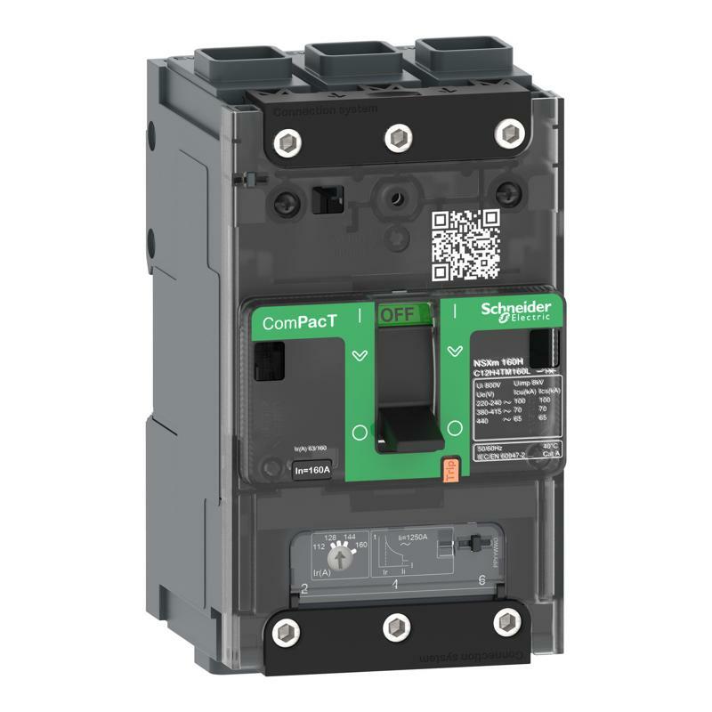 Автоматический выключитель Compact NSXm100N 50kA 3P с расчипителем TMD 40A Everlink зажимка