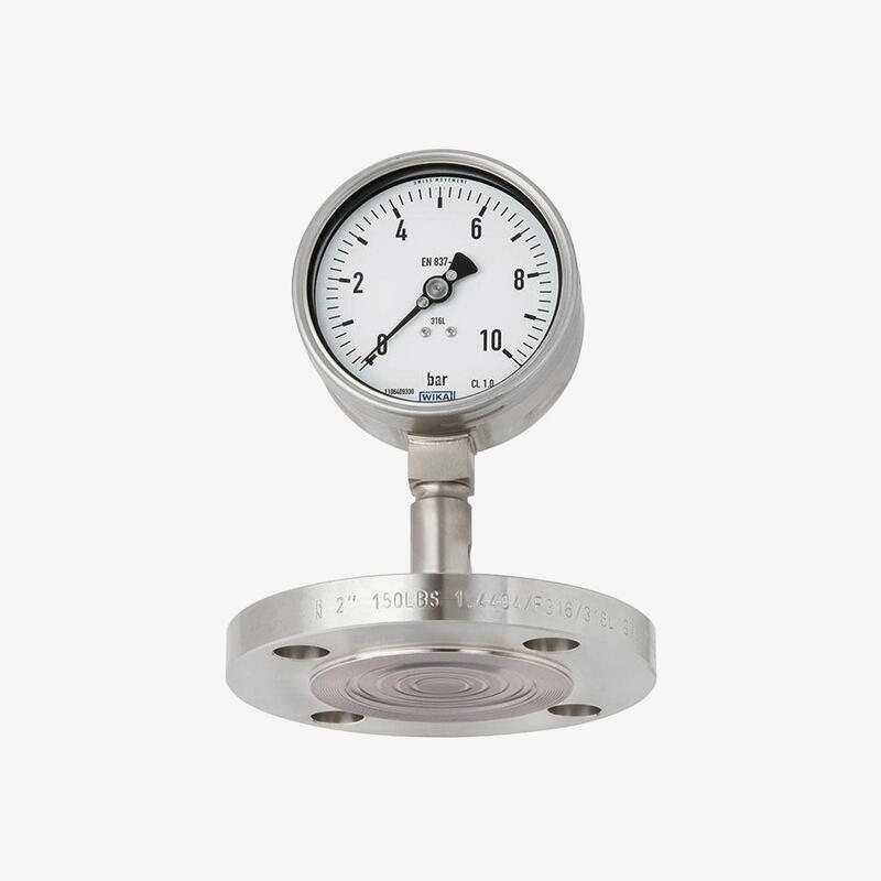 Манометр с установленной разделительной диафрагмой DSS27M по EN 837-1