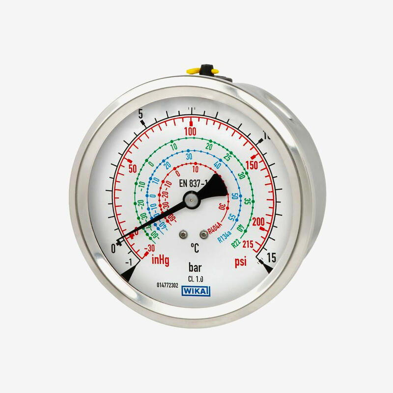 Манометр с трубкой Бурдона 112.28 / 132.28, медный сплав или нержавеющая сталь