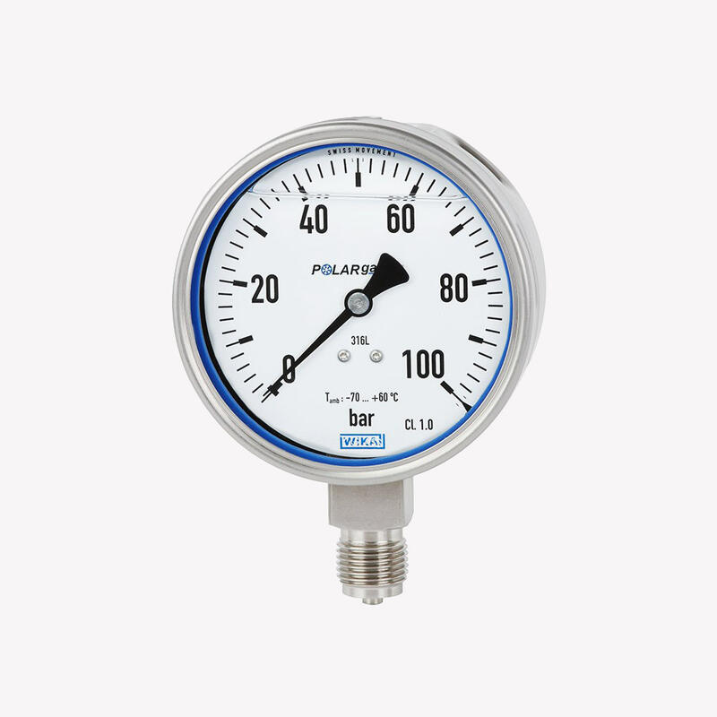 Манометр с трубкой Бурдона PG23LT, нержавеющая сталь