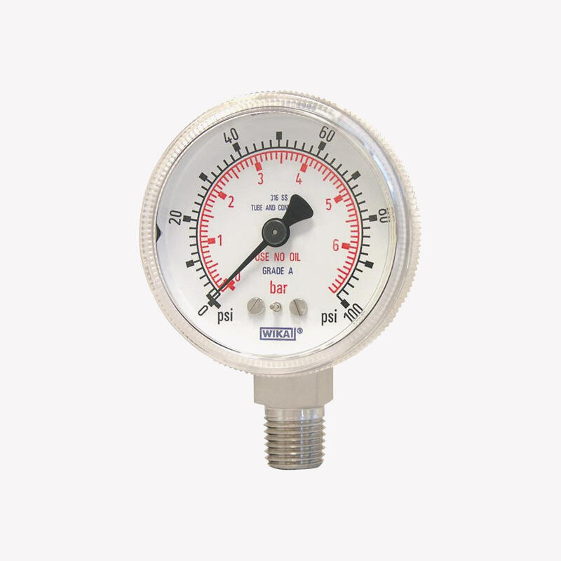 Манометр с трубкой Бурдона 130.15, нержавеющая сталь