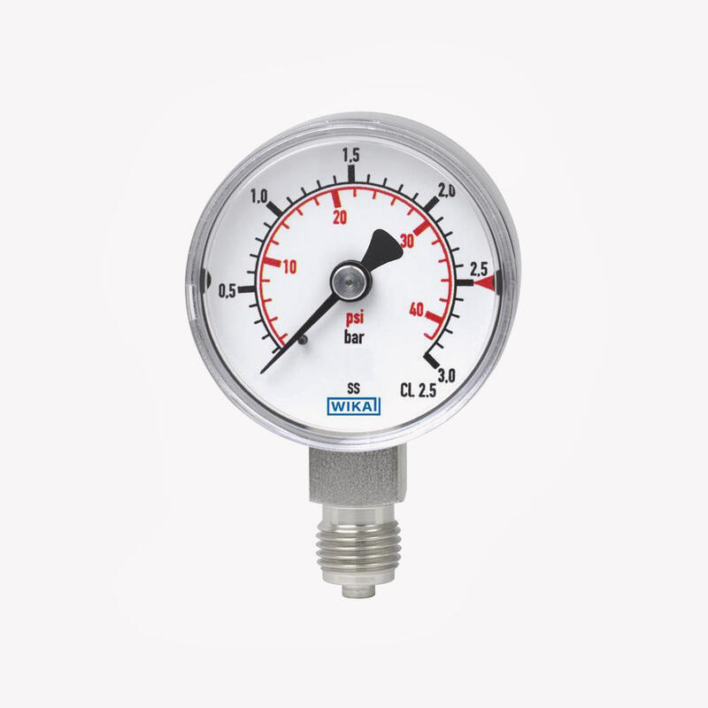 Манометр із трубкою Бурдона 131.11, нержавіюча сталь