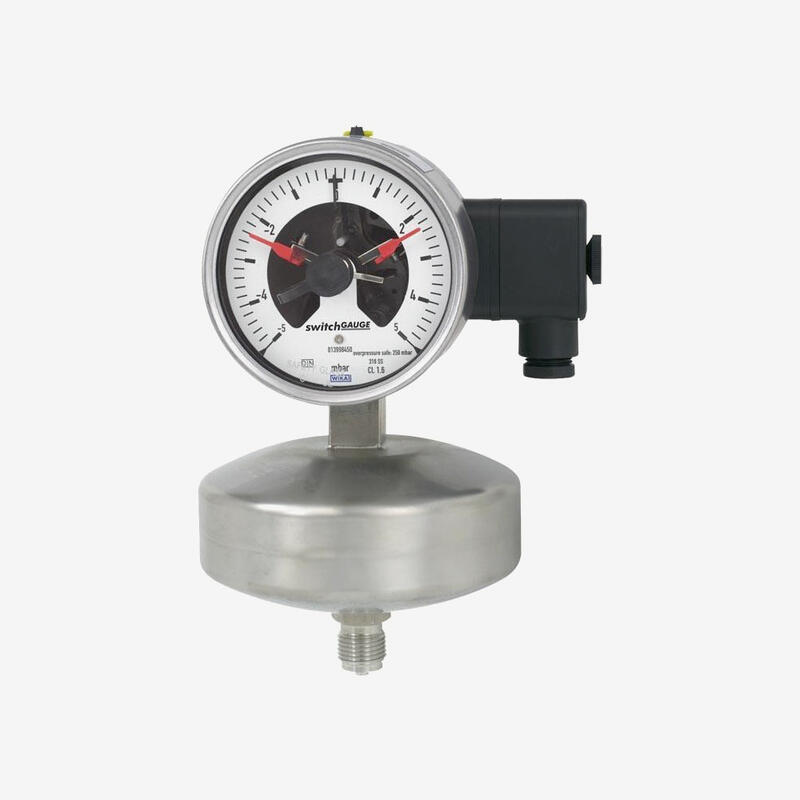 Капсульный манометр с переключающими контактами 632.51+8xx