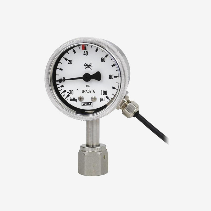 Манометр с трубкой Бурдона с переключающими контактами 230.15-851