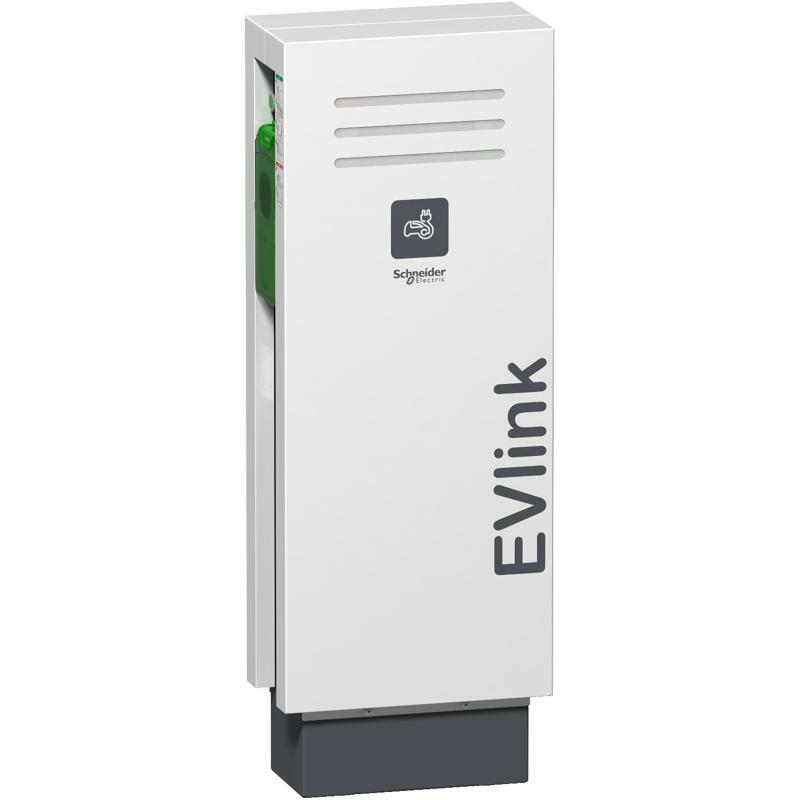 Зарядна станція для електромобіля НАП. EVlink 7KW 2xT2 Shutter EV