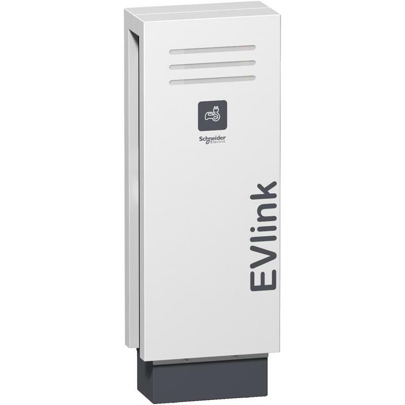 Зарядна станція для електромобіля НАП. EVlink 7KW 1xT2 Shutter EV