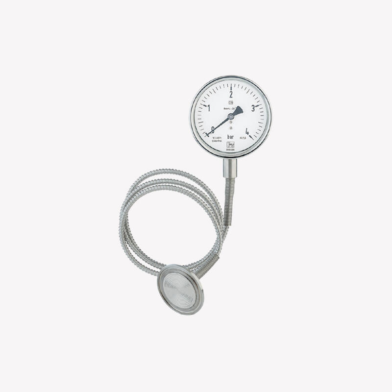 Манометр із розділювальною діафрагмою хомутного з’єднання MAN-RF...DRM-613