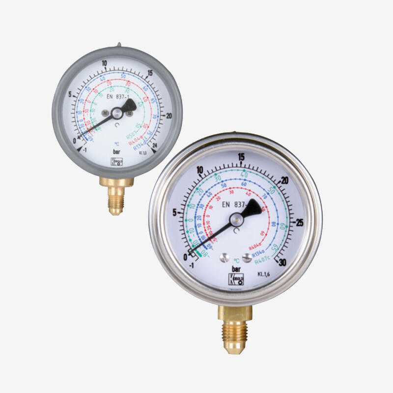 Mанометр с трубкой Бурдона – холодильные технологии MAN-T-R