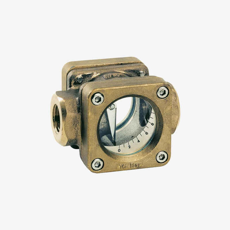 Индикатор потока с дефлекторной заслонкой и шкалой DAZ