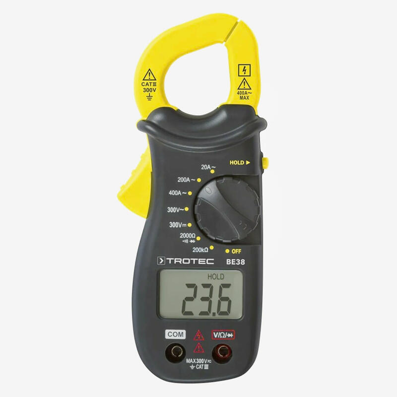 BE38 Струмовимірювальні кліщі, вимірювання змінного струму без розриву ланцюга