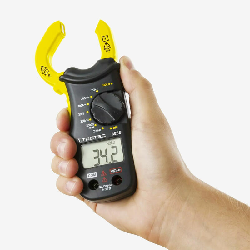 BE38 Струмовимірювальні кліщі, вимірювання змінного струму без розриву ланцюга