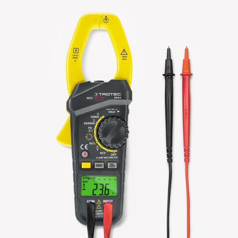 BE44 Струмовимірювальні кліщі, вимірювання постійного та змінного струму об'єднані