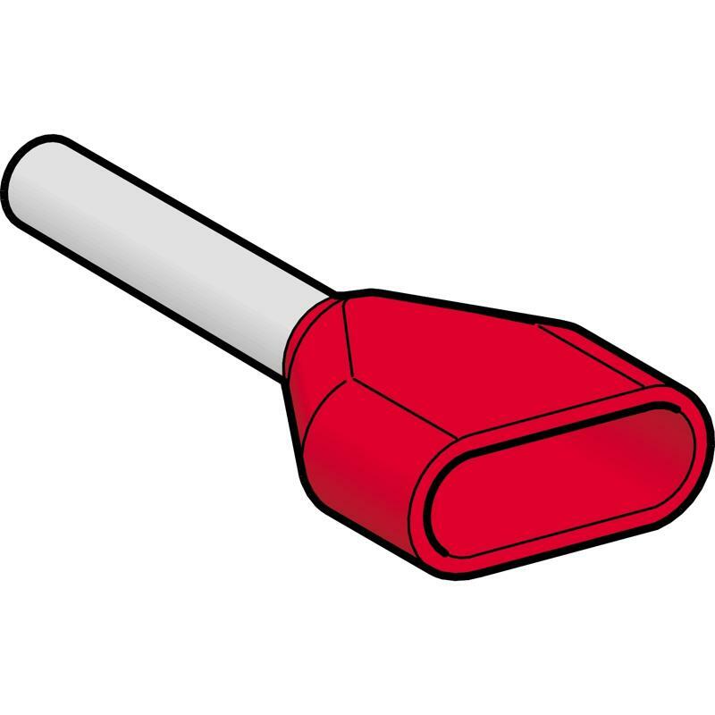 Кабельный наконечный двойной NF 2X1Mm2